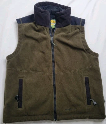 Cabelas Wind Shear Vest Thinsulate Full Zip Fleece Brown/Black Size Mens Medium - Image 1 of 4