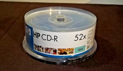 HP CD-R 52X Sealed Pack 20 Disks - Image 1 of 2