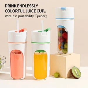 Küche Elektrischer Entsafter USB Aufladen Kabellos Säfte Mixer Obst Orange Mixer - Bild 1 von 8