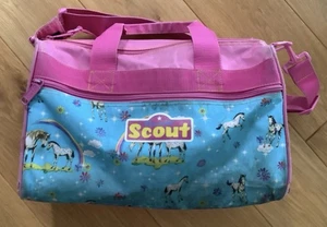 Scort Sporttasche blau rosa mit Pferdemotiv - Bild 1 von 6