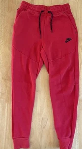 Nike Tech Fleece Jogger Pants Mens University Red Sportswear Size Extra Small - Picture 1 of 3