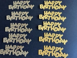 Die Cut “Happy Birthday” Card Messages - Picture 1 of 3