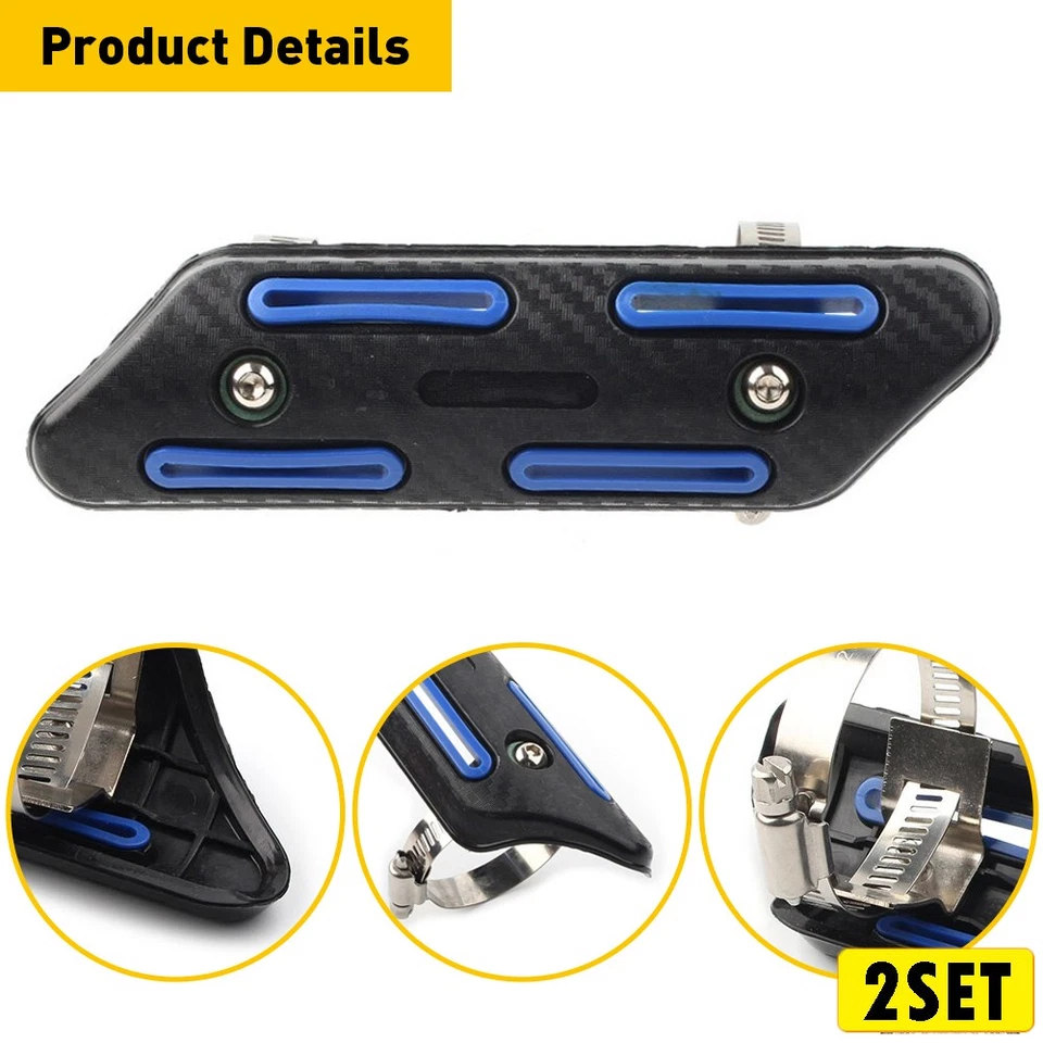 2x Cubierta protectora térmica universal para tubo para YZ250F Yamaha YZ450F WR250F WR450F Foto 1 de 4