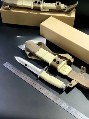 12'' New N690 Steel Blade FORPRENE Handle Survival Hunting Tactics Knife VTH15 - Image 1 of 4