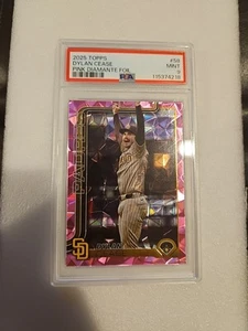 2025 Topps Series 1 - Dylan Cease #58 Pink Diamante Foil - Picture 1 of 2