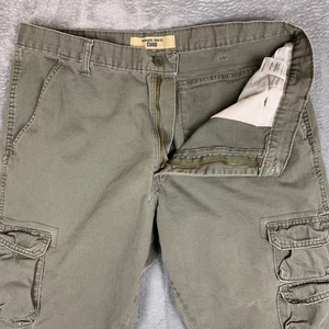 Wrangler Jeans Co Cargo Pants Men’s 36x30 Olive Green Cotton Utility Pockets - Picture 1 of 7