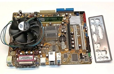 ASUS P5GC-MX V- P5945GC DP_MB SCHEDA MADRE, CPU CORE2 DUO 2.33GHz, RAM 512MB, #9 - Immagine 1 di 4