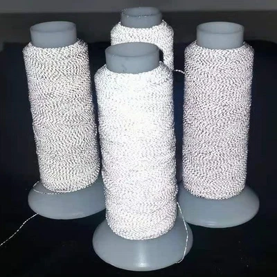 Reflective Nylon Sewing Thread Roll Compatible To Sewing Machines Knitted Yarn - Image 1 of 4