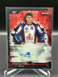 2024 Topps Finest Formula 1 Roman Stanek - Red Finest Auto /5- F2 Trident SSP - Picture 1 of 2