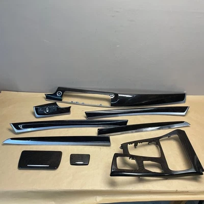 2011-16 BMW F10 535i 528i Center Console Shifter Dash Door Bezel Trim Wood OEM - Image 1 of 4