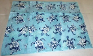 COASTAL Placemat's SEA TURTLE'S 13" x 18" 100% Cotton - Picture 1 of 1