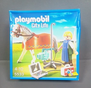 Playmobil 5533 City Life Vets Horse with X-ray Technician New & Sealed Box - Picture 1 of 14