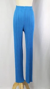PLEATS PLEASE Blue Pants ISSEY MIYAKE 154 6500 - Picture 1 of 6