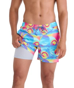 Bañador SAXX Oh Buoy 2N1 Coast 2 Coast azul multi talla S - Imagen 1 de 3