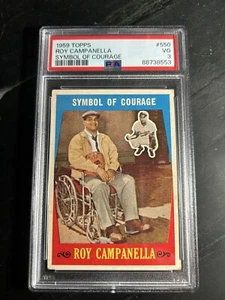 1959 Topps #550 Roy Campanella Symbol Of Courage PSA 3 Dodgers HOF Centered - Picture 1 of 2