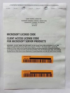 MS Windows RDS Terminal Services 2008 25 CALS Remote Desktop Services - incl VAT - Picture 1 of 2