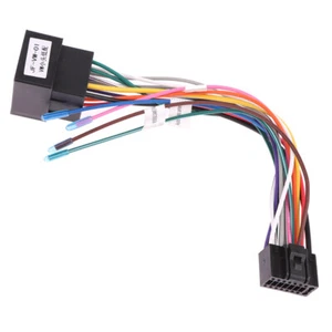 Car Stereo Radio 16 Pin ISO Cable Adapter Universal Connector Wiring Harness - Picture 1 of 12