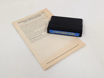 Vintage 1982 TI-99/4a Extended BASIC Cartridge PHM-3026 - Works Great - Bild 1 von 4