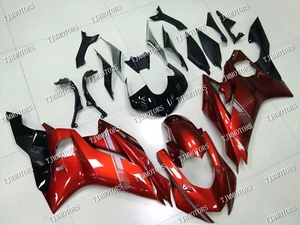 Fit for 17-21 YZF R6 Candy Red Black ABS Injection Bodywork Fairing Panel Kit - Picture 1 of 9