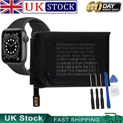 FOR Apple Watch Series 6 44mm Model A2292 A2376  (GPS + Cellular) A2327 battery - Image 1 of 4