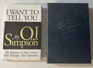 OJ O.J. Simpson Signed "I Want To Tell You" LE Hardcover & Regular Hardcover - Imagen 1 de 9