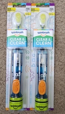 (2)旋转刷透明清洁电池供电牙刷 — 第 1/4 张图片