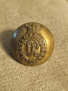 Original Victorian British Army ROYAL ENGINEERS BRASS ARMY BUTTON FIRMIN 24 mm - Picture 1 of 2