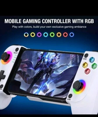 Controller for iPhone/Android,Mobile Gaming Controller with RGB - Image 1 of 4