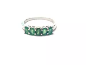 Emerald Ring Natural Emerald Ring Men Emerald Ring May Birthstone - Picture 1 of 5