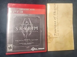 Elder Scrolls V Skyrim Legendary Edition PS3 Sony PlayStation 3 With Map - Picture 1 of 6