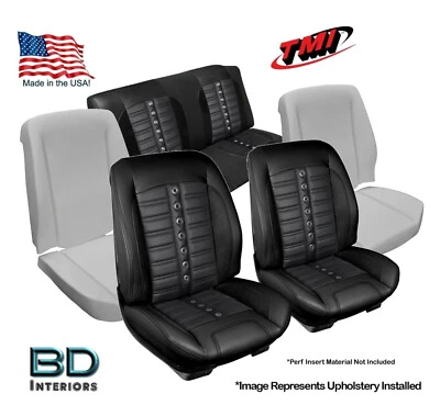 Kit de tapicería y espuma de asiento personalizado Sport XR 1968 1969 Chevrolet Chevelle cupé Foto 1 de 4