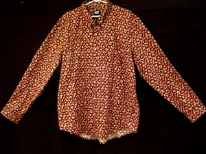 Lands' End Shirt~Artsy Florals~~ Men's XXL ~2XL~ 50-52~~50" Chest~STELLAR - Picture 1 of 4