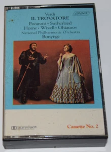 Verdi: IL Trovatore Pavorotti Sutherland Horne Cassette Cassette No. 2 1977 - Picture 1 of 7