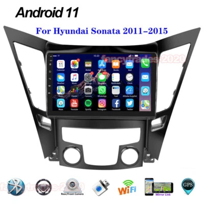 Car Radio Stereo Double 2Din For Hyundai Sonata 2011-2015 Android 11.0 GPS WIFI - Image 1 of 4