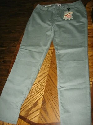 Hot Kiss, NUEVO,, Vaqueros, Verde, Algodón Chino/Spandex, Lirio Ajustado, Elástico, Junior, 13/14 Foto 1 de 4