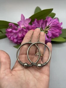 Wunderschöne STERLING SILBER 925 TROPFEN HÄNGER Creolen OHRRINGE # Y75 - Bild 1 von 13