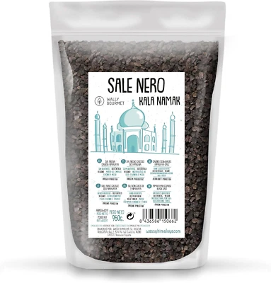 Cristalli Di Sale ORIGINALI Kala Namak - Tipico Sale Nero Indiano, Qualità Premi