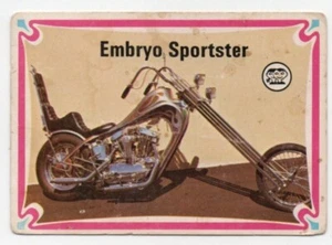 1974 Scanlens Choppers & Hot Bikes (47) Embryo Sportster - Imagen 1 de 2