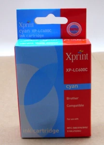 Xprint Tinte komp für Brother LC600C MFC 580 590 880 890 3100 3200 5100J 5200J - Picture 1 of 1