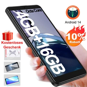 2025 Neu Android 14 Smartphone Ohne Vertrag Handy 4GB+16GB 8Core Dual SIM 4G IPS - Bild 1 von 24
