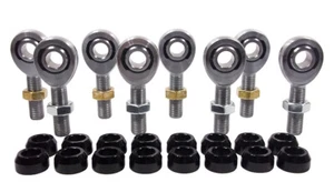 CHROMOLY 4 LINK KIT 1/2 x 1/2-20 HEIM JOINTS 1/2 ALUMINUM CONE SPACERS - Picture 1 of 6