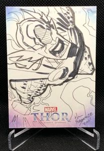 2011 Upper Deck Marvel Thor Artist Sketch Card - Jerry Gaylord The Franchize 1/1 - Picture 1 of 2