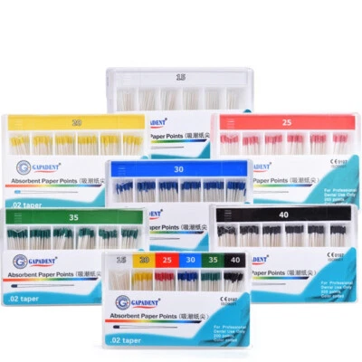 200pcs Dental Absorbent Points / Paper Points - #15-40 - Image 1 of 2