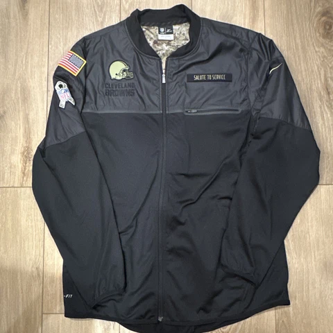 Nike Dri Fit NFL Cleveland Browns Jacket “Salute To Service” Men’s Size Large Cover