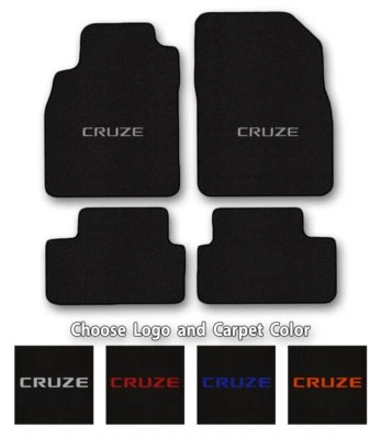 Chevrolet Cruze 4pc Classic Loop Carpet Floor Mats-Choice of Carpet Color & Logo Foto 1 de 4