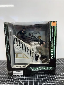 Vintage 2003 The Matrix Reloaded Neo Chateau Scene Diorama Figur Mcfarlane Toys - Bild 1 von 17