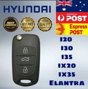 Hyundai i20 i30 i35 iX20 iX35 Elantra Flip Key Remote Shell Case BEST QUALITY - Picture 1 of 3