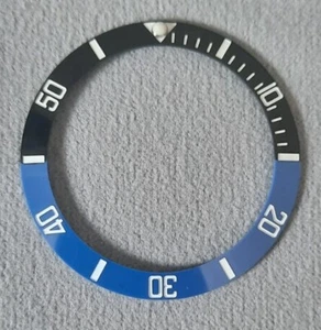 38mm Keramik Lünette Einsatz schwarz blau Batman Batgirl Seiko SKX SRPD Mod - Bild 1 von 7