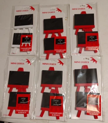 New Mini Chalkboard Signs with Easel Stand for Table Decorations  12  pcs - Image 1 of 2