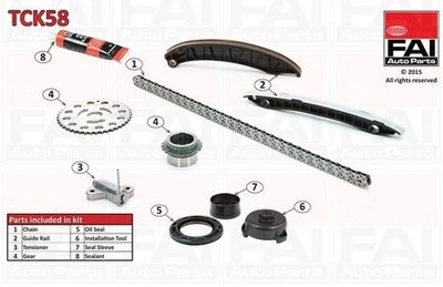 FAI Timing Chain Kit for Renault Koleos dCi 150 M9R832 2.0 Litre 2008-Present - Image 1 of 4